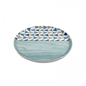 Murang custom print ocean series plate eco friendly melamine salad plate OEM melamine dinner plates online