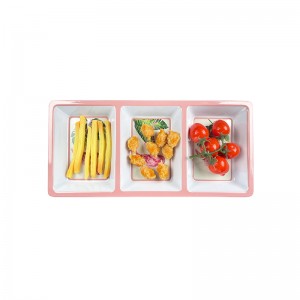 Popularno prodavana plastična posuda za posluživanje Melaminske zdjele za grickalice Šarene melaminske posude za grickalice za kolače