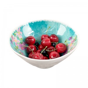 Розовый цветок 3 шт. пластиковая посуда набор тарелка и миска набор для нового дизайна высокотемпературный набор посуды из меламина