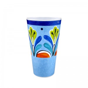 High Quality Unbreakable Flower floral Pattern Melamine Drink Water Cups Plastic For Restaurant Home