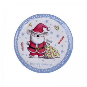 Sprzedaż hurtowa 8 cali Nowy Desgin Christmas Santa family Wysokiej Jakości zastawa stołowa melaminy Talerze Obiadowy dla Części Domu Weselnego