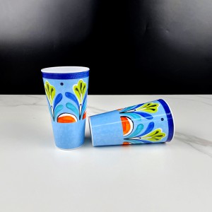 Пластикові стаканчики з меламіновою водою для напоїв високої якості, незламні квіти та квітковий візерунок для дому ресторану