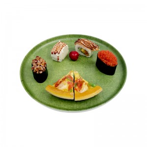 Plato de bandexa redonda de alta calidade por xunto para alimentos, hoteis, restaurantes, accesorios de cociña e utensilios de cociña
