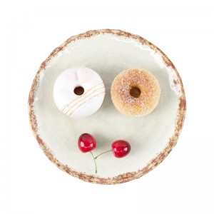 Veľkoobchod na zákazku 2022 Nový štýl nabíjacích tanierov v severskom okrúhlom mramorovom dizajne Melamínový biely tanier