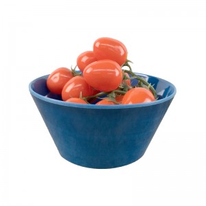 Blue Melamine Noodle bowl foodsafe dinnerware set Plastic Round Baking bowl noodle bowl manufacturer