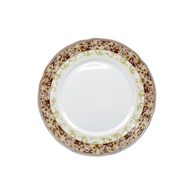Factory supplied China Plate - Home Restaurant Dinner Plates Dishes Custom Logo Melamine White decals Dinner Plates For Restaurants – BECO