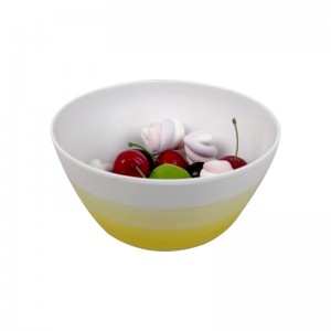 BESTWARE Factory Lag luam wholesale Custom Fruits Design Cereal Bowl BPA-dawb 6 Nti Unbreakable Yas Melamine Salad Bowl Rau Ntxuav