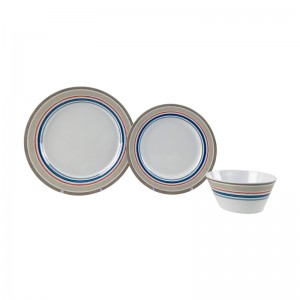 Fancy 12pcs iplastiki dinnerware wholesale tableware melamine party dinner iseti