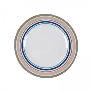 8-дюймовые обеденные тарелки 100% меламиновые тарелки, безопасные для посудомоечной машины, не содержат бисфенол А, меламиновые тарелки