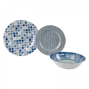 Factory Direct Selling Kitchen Zida Plate Plastic Type Ps Eating Plate Set