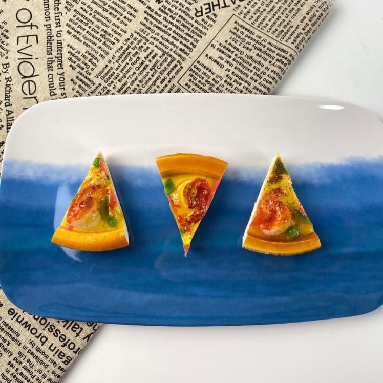 Serving Custom Blue White Sky Plastic Melamine Kitchen Fruit Food Display Cutlery Breakfast Tray Featured Image