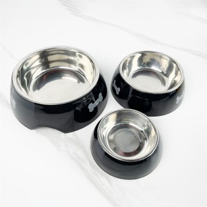 Chen Feeder Bowl High Quality Customized Design Metal bèt kay bòl pou chat ak chen Animal Bowl Wholesaler & Manifakti