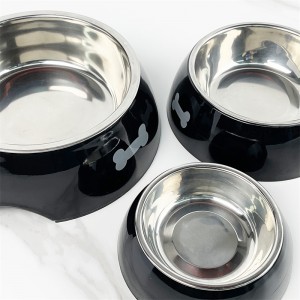 Mangkuk Feeder Asu Kualitas Tinggi Desain Disesuaikan Metal Pet Bowl Kanggo Kucing lan Asu Bowl Kewan Grosir & Produsen