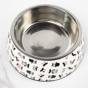Novelty Pet Bowls Feeder Tare da Liquid Plastic Dog Bowls Custom Dog Food Bowl