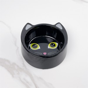 Пластикова меламінова миска для собак із милим танцюючим котом