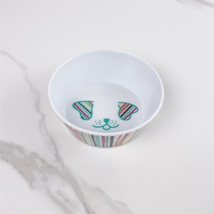 Factory Wholesale Customized Plastic Dog Bowl Portable Melamine Pet Bowls For Cats And Dogs