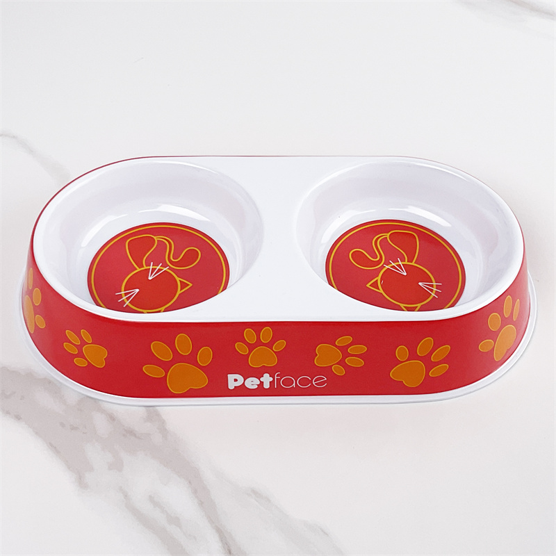 Fast delivery Slow Feed Dog Bowl - Pet Feeding Pot Cat Bowl Thickened Cartoon Round Pet Double Bowl – BECO