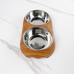 Air minuman melamin plastik dan memberi makan mangkuk anjing peliharaan yang mudah digunakan dwiguna