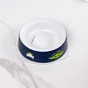 Factory Wholesale OEM Cat Dog Eco Friendly Plastic Water Bowl Round Unbreakable Melamine Dog Bowls