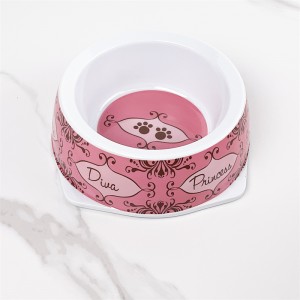 Well-designed Small Pet Feed Bowl - Cute Design Melamine Plastic Pet Dog Dish Factory bowl – BECO
