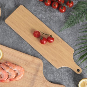Επιτραπέζια σκεύη από μελαμίνη, με ξύλινο σχέδιο, απλά μαχαιροπίρουνα ανοιχτόχρωμη λαβή Δίσκος στρογγυλεμένο ορθογώνιο πιάτο