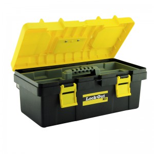 Fast delivery Key-retaining Portable Red Metal Lockout Box With Several Holes; Portable Group Lockout Box