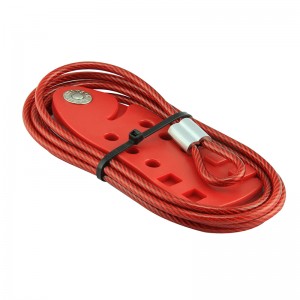 Factory made hot-sale Compact Steel Cable Padlock Lockout Tagout ABS Keyed Differ