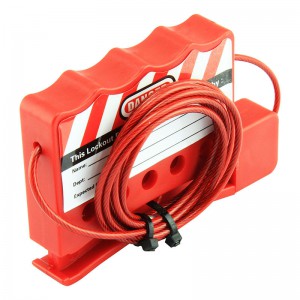 Factory Customized New Design Multipurpose Cable Lockout For Valve Lockout Cable Lockout Tagout;