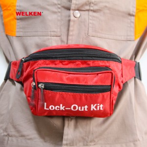 กระเป๋าล็อคพกพาขนาดเล็กสีแดงดีไซน์ใหม่ Lockout Kit BD-8771