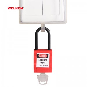New Design 38mm nylon shackle Insulation Safety Padlock BD-8531AS