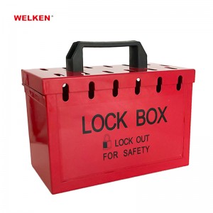 red yellow carbon steel safety lockout tagout Portable Lockout Kit LOTO box BD-8812