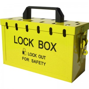 Manufactur standard Industry Electrical Carbon Steel Material Portable Metal Group Safety Lockout Box