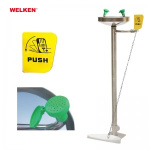 ss304 Stand Eye Wash with Foot Control Pedal BD-540N