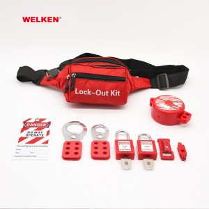 Новый дизайн, красная маленькая портативная сумка для блокировки Lockout Kit BD-8771