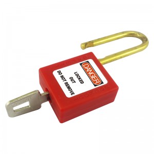 Factory Cheap Hot 38mm Steel Shackle Safety Padlock For Lockout