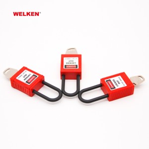 New Design 38mm nylon shackle Insulation Safety Padlock BD-8531AS