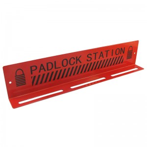 Factory Customized NT-PL01 Red 5 locks Safety Padlock Lockout Tagout Station Lock Display Rack Metal Padlock Station