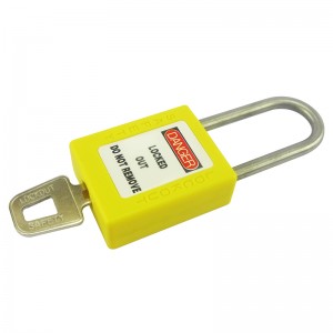 Factory Directly supply Lockey Red Blue Plastic Steel Safety Padlock Locks Keyed With Master Key