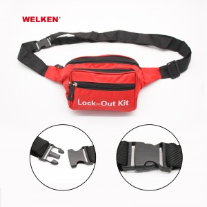 New design red small portable lockout bag Lockout Kit BD-8771