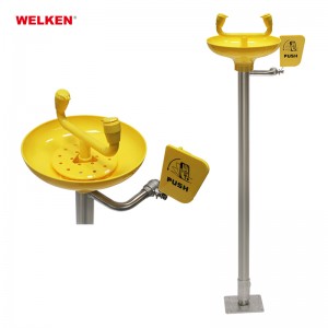 High quality Safety Eyewasher ss304 Stand Eye Wash with ABS Bowl BD-540A