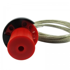 High definition Lockey Lockout Tagout Safety Cable Lock , steel Cable Wire Lock