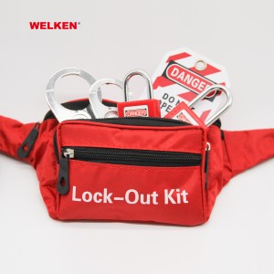Ny design röd liten bärbar lockoutväska Lockout Kit BD-8771