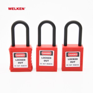 New Design nylon shackle 38mm Insulation Safety Padlock BD-8535as