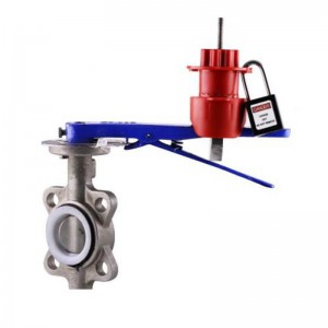 Factory Price For Oem Design Steel Material Universal Butterfly Valve Lockout With Nylon Cable