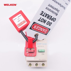 ABS plastic red smalll Circuit Breaker Lockout BD-8121A