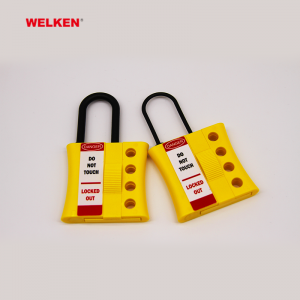3mm and 6mm Safety Nylon Plastic Insulation Lockout Hasp BD-8341 for 4 padlocks