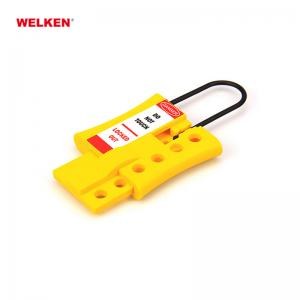3mm and 6mm Safety Nylon Plastic Insulation Lockout Hasp BD-8341 for 4 padlocks