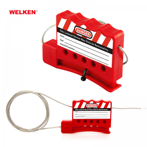 Safety Lockout Tagout 1.8m stainless steel Retractable Cable Lockout BD-8411