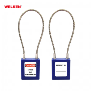 OEM cheap price 150mm and 240mm cable padlock lockout tagout Loto