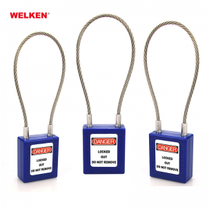 OEM cheap price 150mm and 240mm cable padlock lockout tagout Loto
